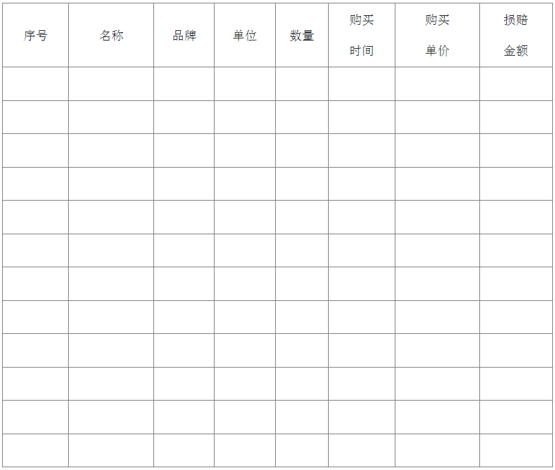 附屬家具、電器、裝修狀況